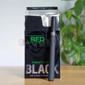 Laser Tech Red Black Menthol มวนสีดำ