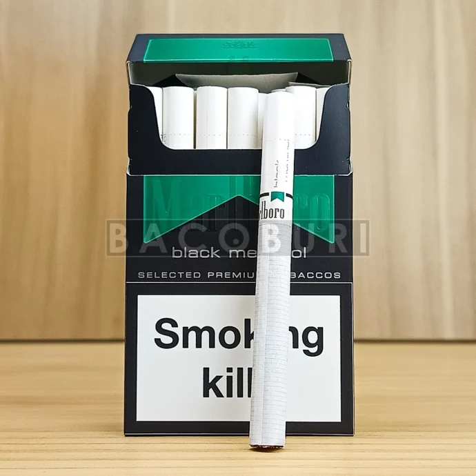 Marlboro Black Menthol ตัวซองและมวน