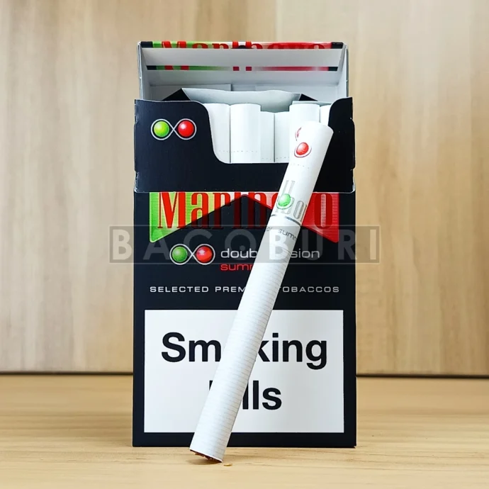 Marlboro Double Fusion Summer แบบซองและมวน