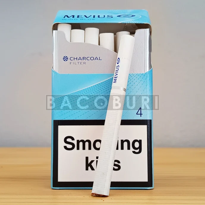 Mevius Wind Blue ตัวซองและมวน