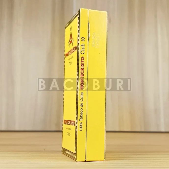 montecristo club 10s รายระเอียดกล่องข้างขวา
