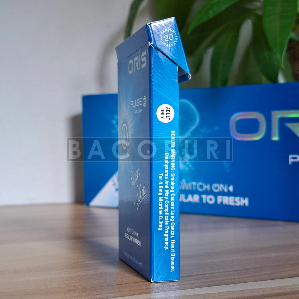 Oris Pulse Applemint รายระเอียดซองข้างซ้าย