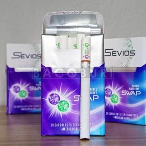 บุหรี่ sevios double blueberry แบบซอง