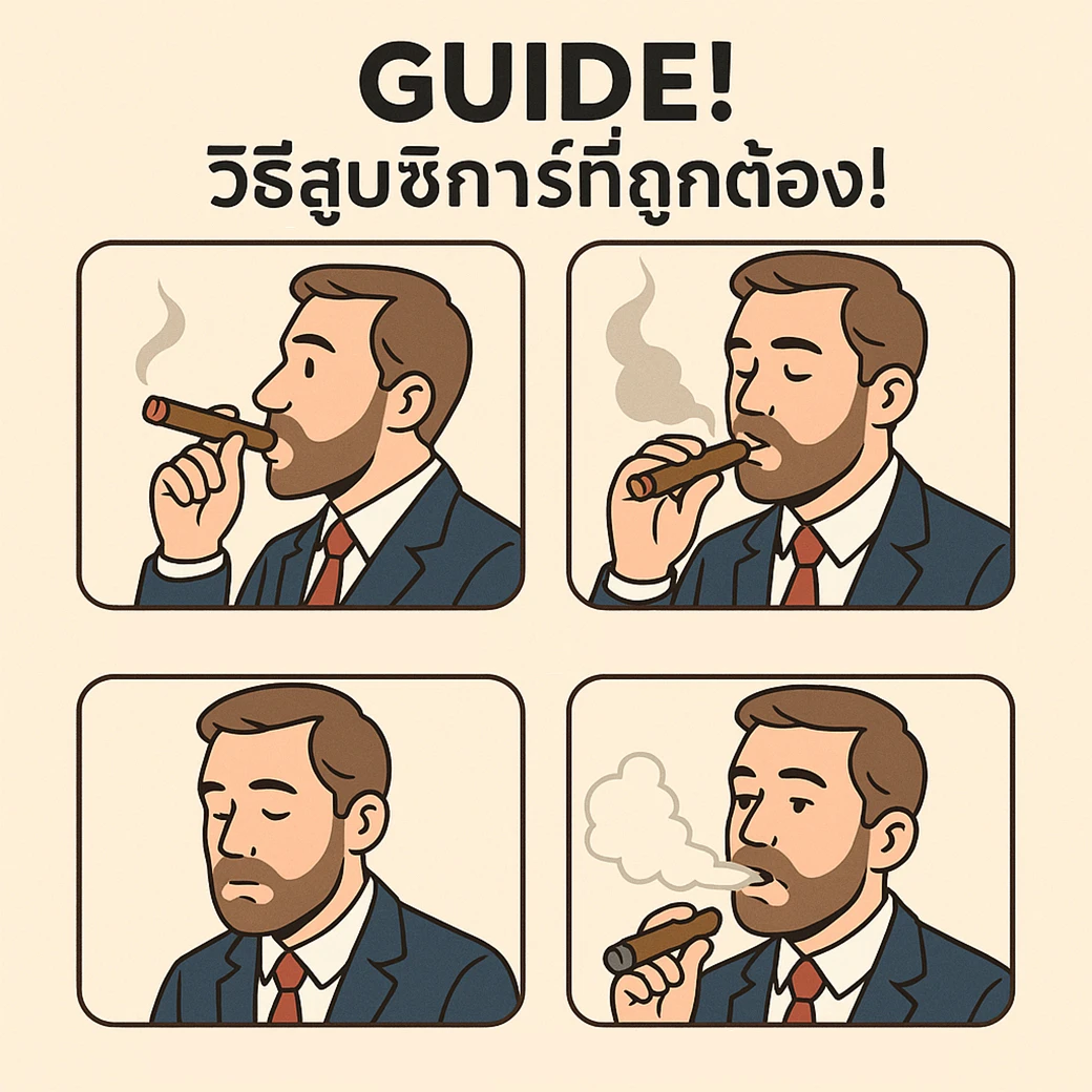 วิธีสูบซิการ์ที่ถูกต้อง