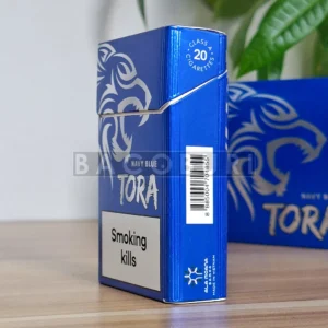 Tora Navy Blue รายระเอียดซองข้างขวา