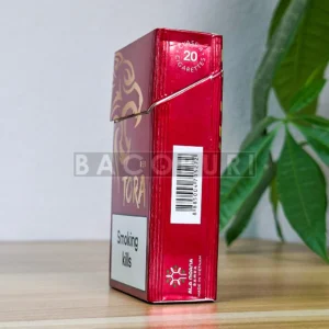 บุหรี่ tora red รายระเอียดซองข้างขวา