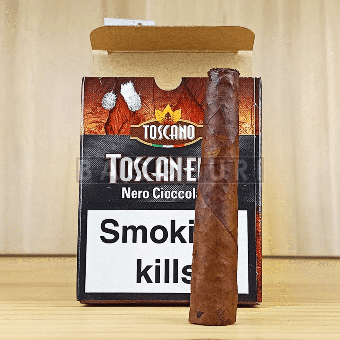 Toscanello Nero Cioccolato ตัวกล่องและมวน